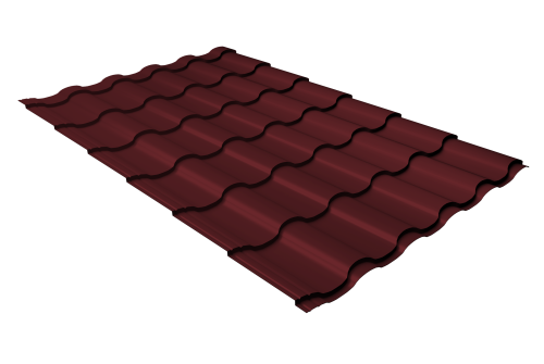 Профиль волновой кредо 0,45 Drap RAL 3005 красное вино