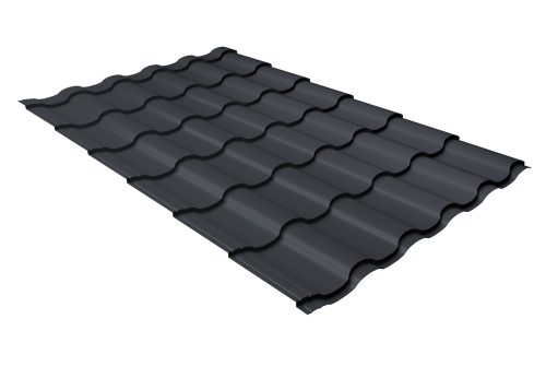 Профиль волновой кредо 0,45 Drap RAL 7024 мокрый асфальт