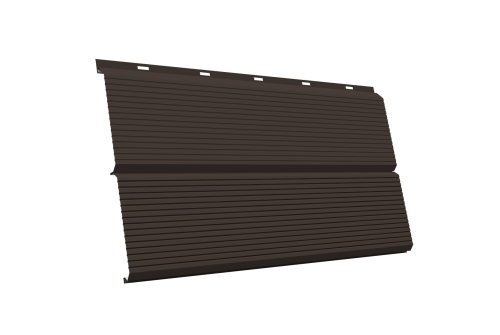 ЭкоБрус 0,345 Gofr GL 0.5 Satin RR 32 темно-коричневый