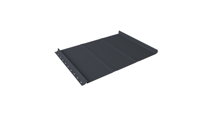 Кликфальц Line Grand Line 0.5 Rooftop Бархат с пленкой на замках RAL 7024 мокрый асфальт