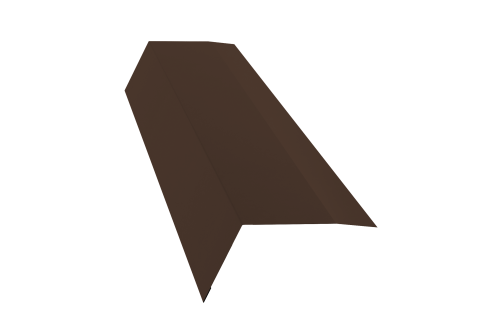 Планка карнизная 100х65 0,5 Velur X RAL 8017 шоколад (2м)