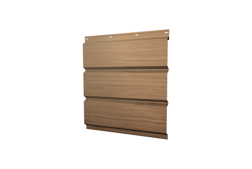 Софит металлический без перфорации 0,45 Print Elite с пленкой Honey Wood TwinColor