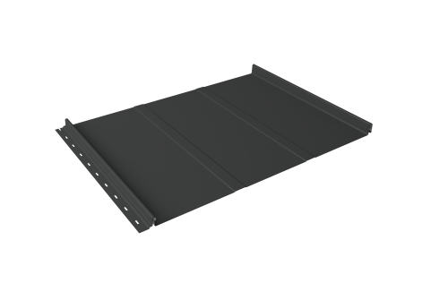 Кликфальц Line Grand Line 0.5 Rooftop Бархат с пленкой на замках RAL 7016 антрацитово-серый