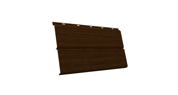 ЭкоБрус 0,345 Gofr 0.45 Print Elite с пленкой Choco Wood TwinColor
