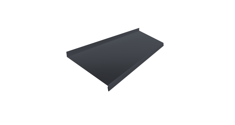 Отлив простой 250 0,5 PurPro Matt 275 RAL 7024 мокрый асфальт (2м)