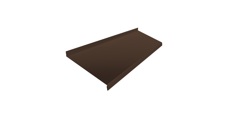 Отлив простой 250 0,5 Satin Matt RAL 8017 шоколад (2м)