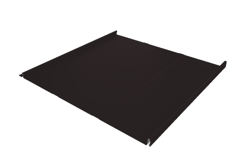 Фальц двойной стоячий Line Grand Line 0,5 Satin Matt с пленкой на замках RAL 9005 черный