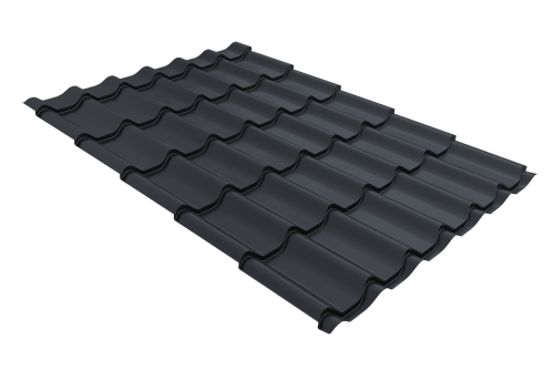 Профиль волновой модерн 0,45 Drap TwinColor RAL 7024 мокрый асфальт