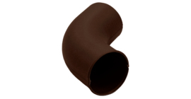 Колено стока 90 мм PU Мatt RAL 8017 шоколад