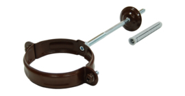 Хомут трубы PU 100 мм RAL 8017 шоколад