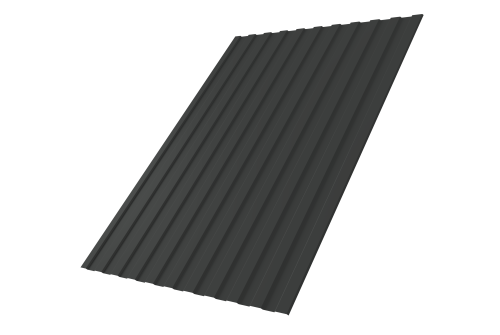 Профнастил С8A 0,5 Velur X RAL 7016 антрацитово-серый
