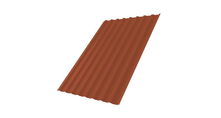 Профнастил С20B 0,5 Velur X RAL 8004 терракота