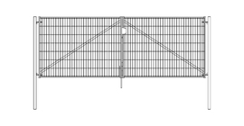 Ворота Light NoLock 2.03х4.0 RAL 6005