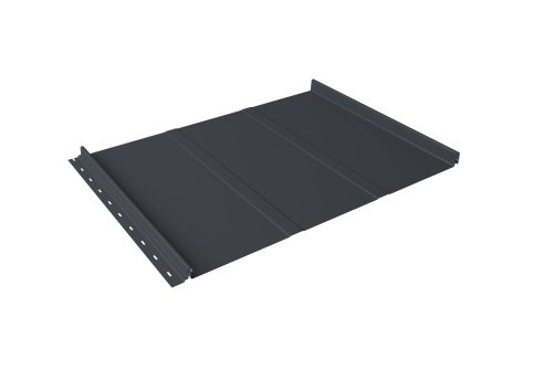 Кликфальц Line Grand Line 0.5 Drap с пленкой на замках RAL 7024 мокрый асфальт