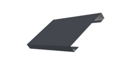 Ламель лицевая 150 забора жалюзи Texas 0.45 Drap TR с пленкой RAL 7024 мокрый асфальт