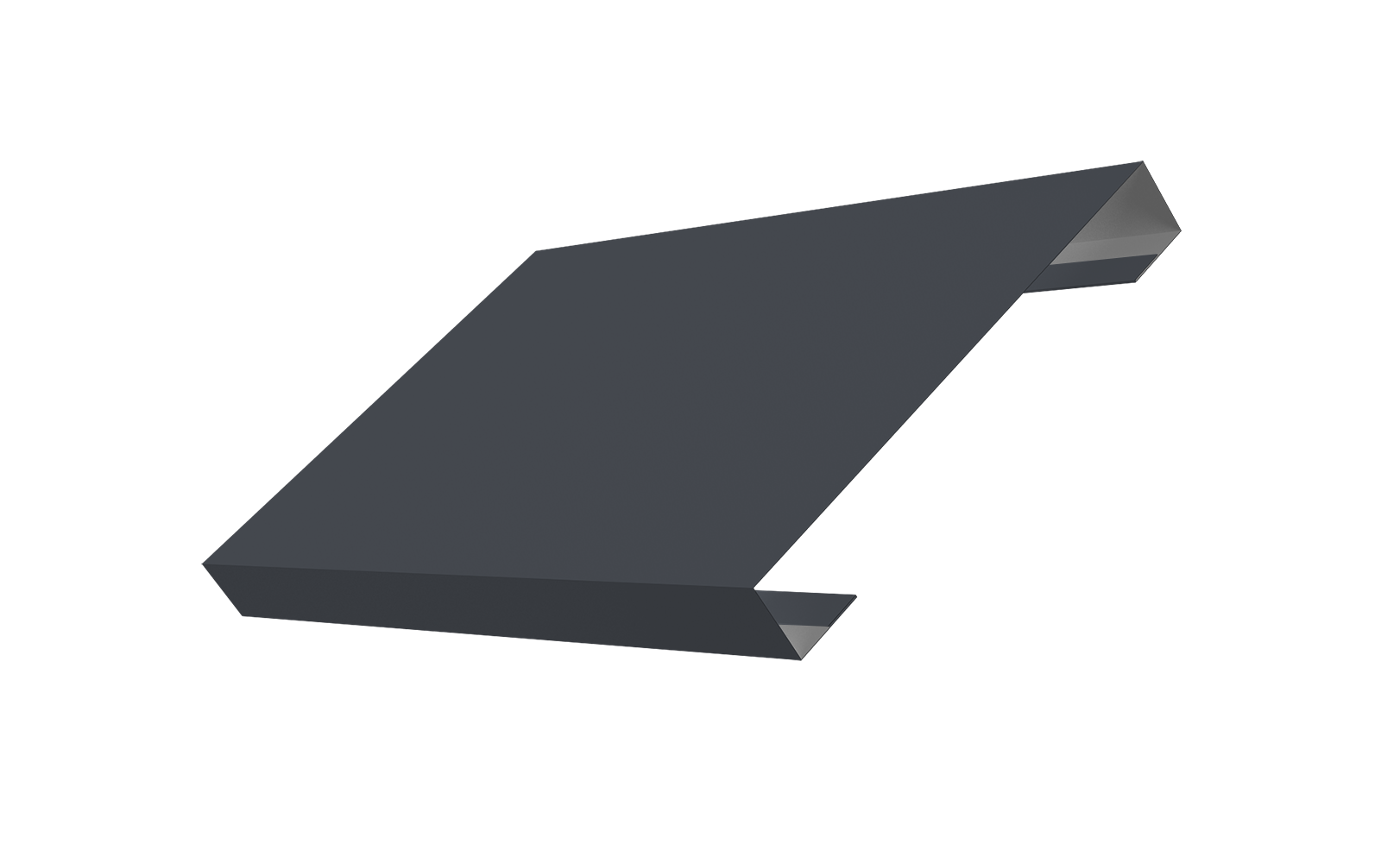 Ламель лицевая 150 забора жалюзи Texas 0.45 Drap ST с пленкой RAL 7024 мокрый асфальт