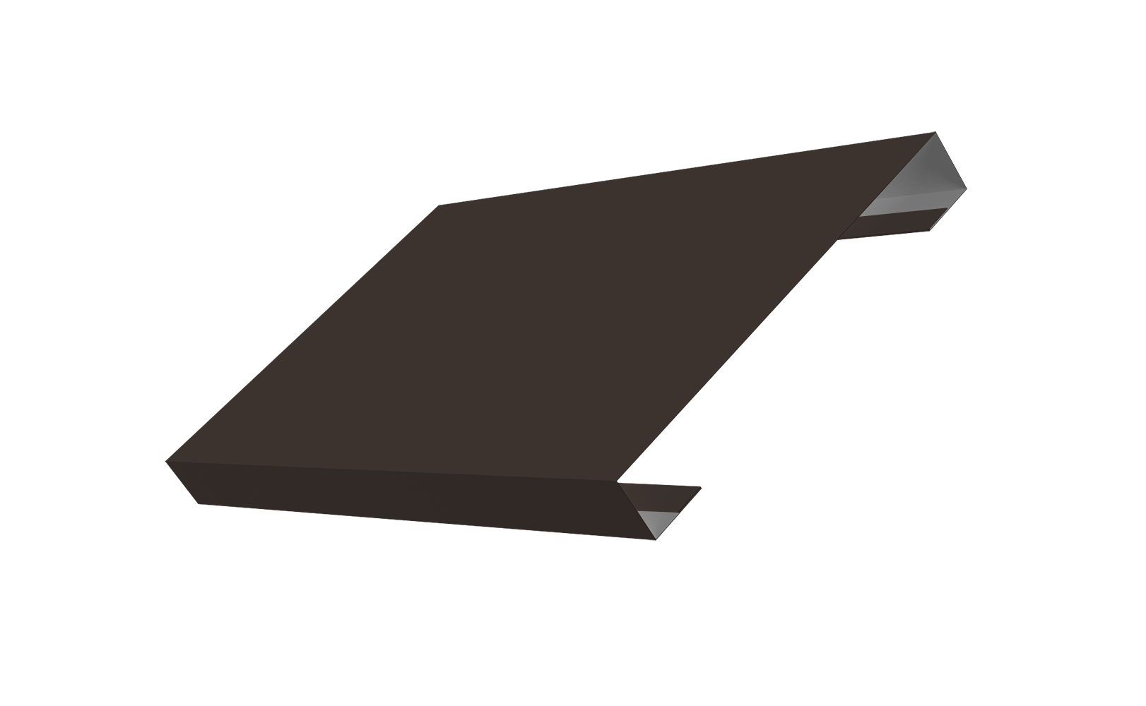 Ламель лицевая 150 забора жалюзи Texas 0.45 Drap ST с пленкой RR 32 темно-коричневый