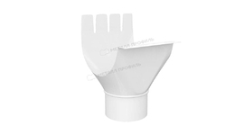 Воронка выпускная Металл Профиль GRANDSYSTEM D125/90 RAL 9010