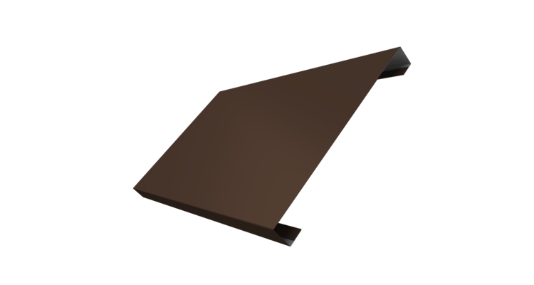 Ламель лицевая 200 забора жалюзи Texas 0.5 Satin Matt TX RAL 8017 шоколад