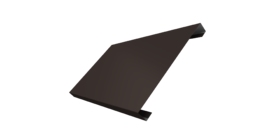 Ламель лицевая 200 забора жалюзи Texas 0.45 Drap-double TX RR 32 темно-коричневый