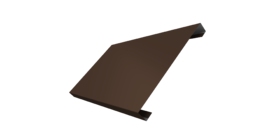 Ламель лицевая 200 забора жалюзи Texas 0.5 Atlas X с пленкой RAL 8017 шоколад