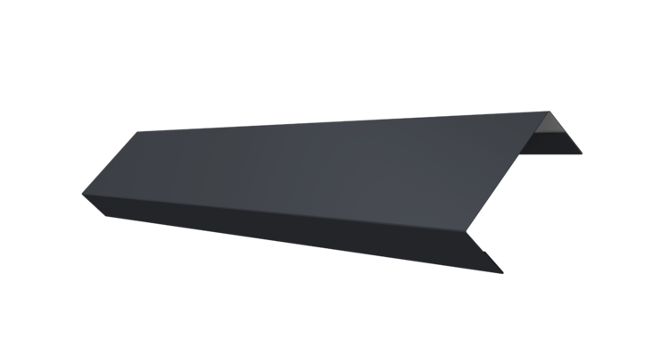 Ламель лицевая 50 забора жалюзи Texas 0.45 Drap TX RAL 7024 мокрый асфальт