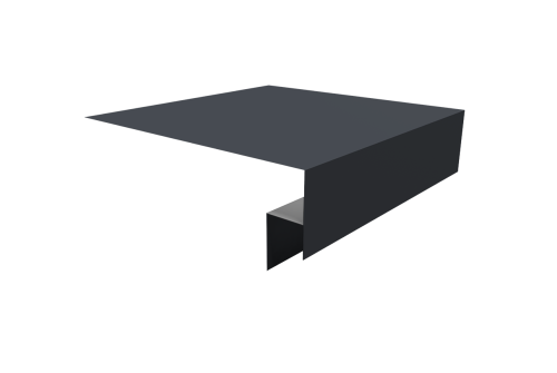 Планка околооконная сложная Экобрус Grand Line 200х50х25 0,45 Drap ST RAL 7024 мокрый асфальт (3м)