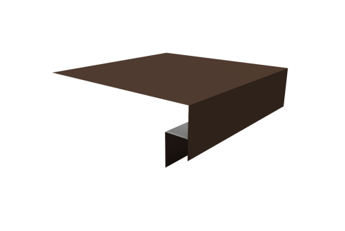 Планка околооконная сложная Экобрус Grand Line 200х50х25 0,45 Drap ST RAL 8017 шоколад (2м)