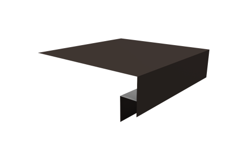 Планка околооконная сложная Экобрус Grand Line 250х50х25 0,5 Satin Matt RR 32 темно-коричневый (2м)