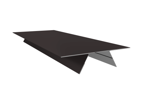 Планка стыковочная составная верхняя 0,45 Drap RAL 9005 черный (2м)