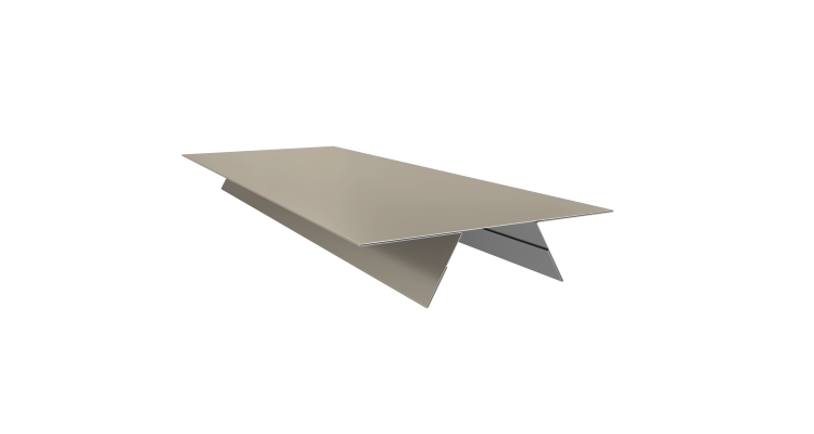 Планка стыковочная составная верхняя 0,45 Drap TX RAL 1015 светлая слоновая кость (2м)