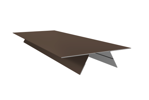 Планка стыковочная составная верхняя 0,5 Satin Matt RAL 8017 шоколад (2м)