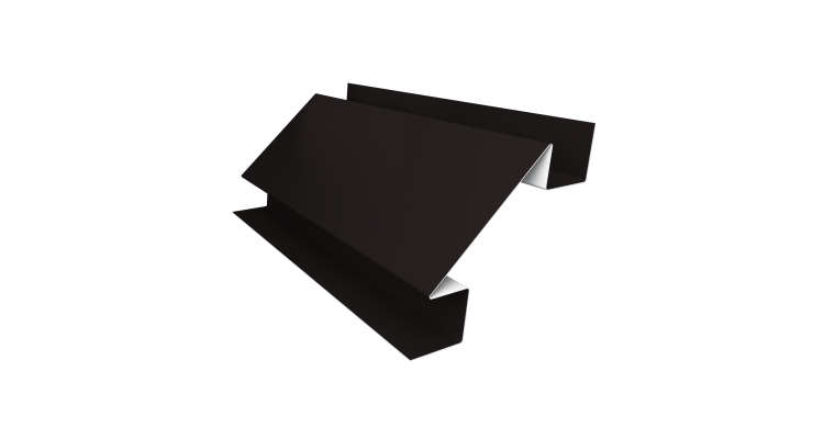 Угол внутренний сложный 75мм 0,5 Drap TX RAL 9005 черный (3м)