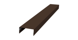 Крышка 30х15 жалюзи Texas 0,5 Satin Matt TX RAL 8017 шоколад (3м)