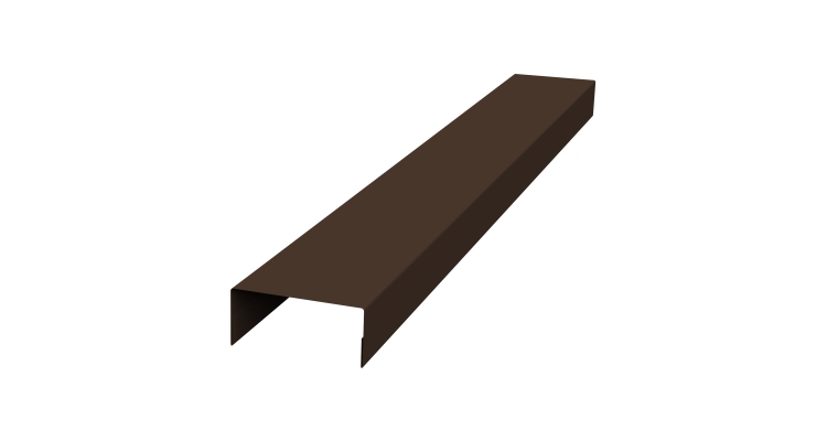 Крышка 30х20 жалюзи Texas 0,5 Rooftop Бархат RAL 8017 шоколад (3м)