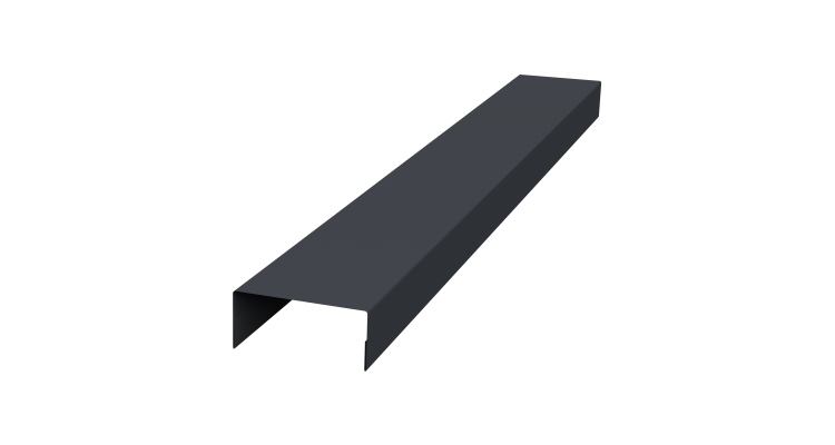 Крышка 45х20 жалюзи Texas 0,45 Drap TR RAL 7024 мокрый асфальт (2м)