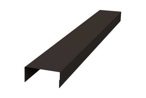 Крышка 45х20 жалюзи Texas 0,5 Satin Matt RR 32 темно-коричневый (2м)