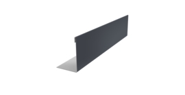 Нащельник 125 Texas 25х35 0,5 Satin Matt TX RAL 7024 мокрый асфальт (L2,0)