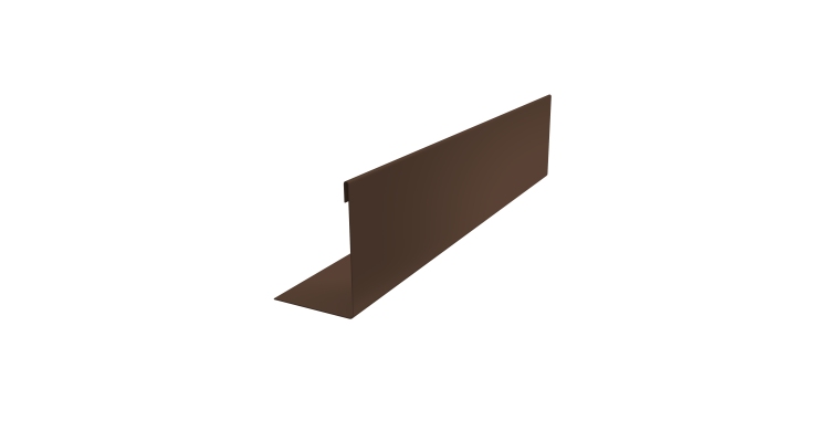 Нащельник 125 Texas 25х35 0,5 Atlas X RAL 8017 шоколад (L2,0)