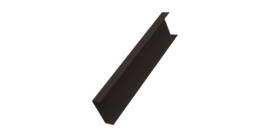 Декоративная накладка на столб универсальная 80х80 для забора жалюзи 0,5 Atlas X RR 32 темно-коричневый (3м)