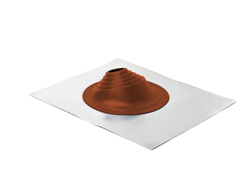 Проходной элемент MF угловой №1 (75-200мм) +185 EPDM (металлический неокрашенный фланец) терракот