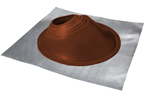 Проходной элемент MF угловой №3.1 (280-460мм) +185 EPDM (металлический неокрашенный фланец) терракот