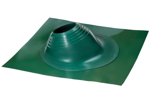 Проходной элемент MF угловой №3.1 (280-460мм) +185 EPDM (металлический окрашенный фланец) зеленый