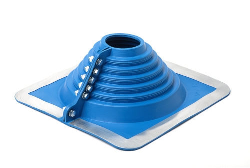 Проходной элемент MF прямой №4R (75-160мм) +185 EPDM синий