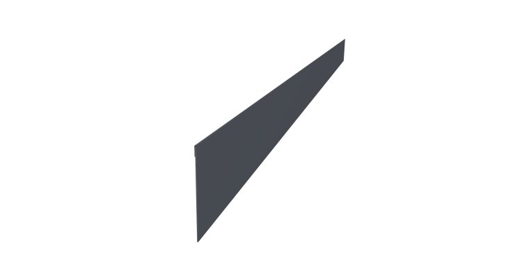 Ламель забора жалюзи Palermo стартовая/финишная для калиток и ворот 0,5 PurPro RAL 7024 мокрый асфальт