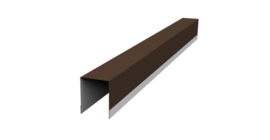 Планка опорная составная внутренняя для забора жалюзи Palermo 0,5 Drap RAL 8017 шоколад (2м)