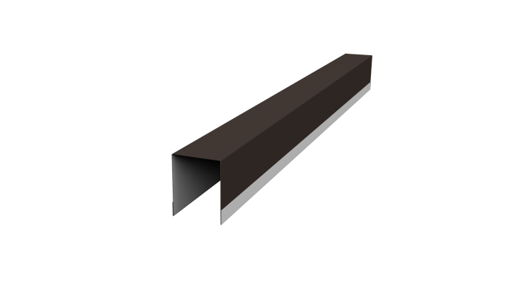 Планка опорная составная внутренняя для забора жалюзи Palermo 0,45 Drap TX RR 32 темно-коричневый (2м)