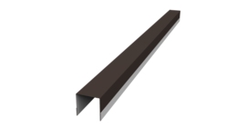 Планка вертикальная обратная для забора жалюзи Palermo 0,45 Drap RR 32 темно-коричневый (2м)
