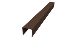 Стойка боковая крепежная для забора жалюзи Palermo 0,45 Drap-double TX RAL 8017 шоколад (1,8м)