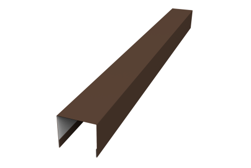 Стойка боковая крепежная для забора жалюзи Palermo 0,5 Drap TX RAL 8017 шоколад (1,8м)